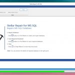 Stellar Repair for MS SQL per Windows - Analisi del database in corso