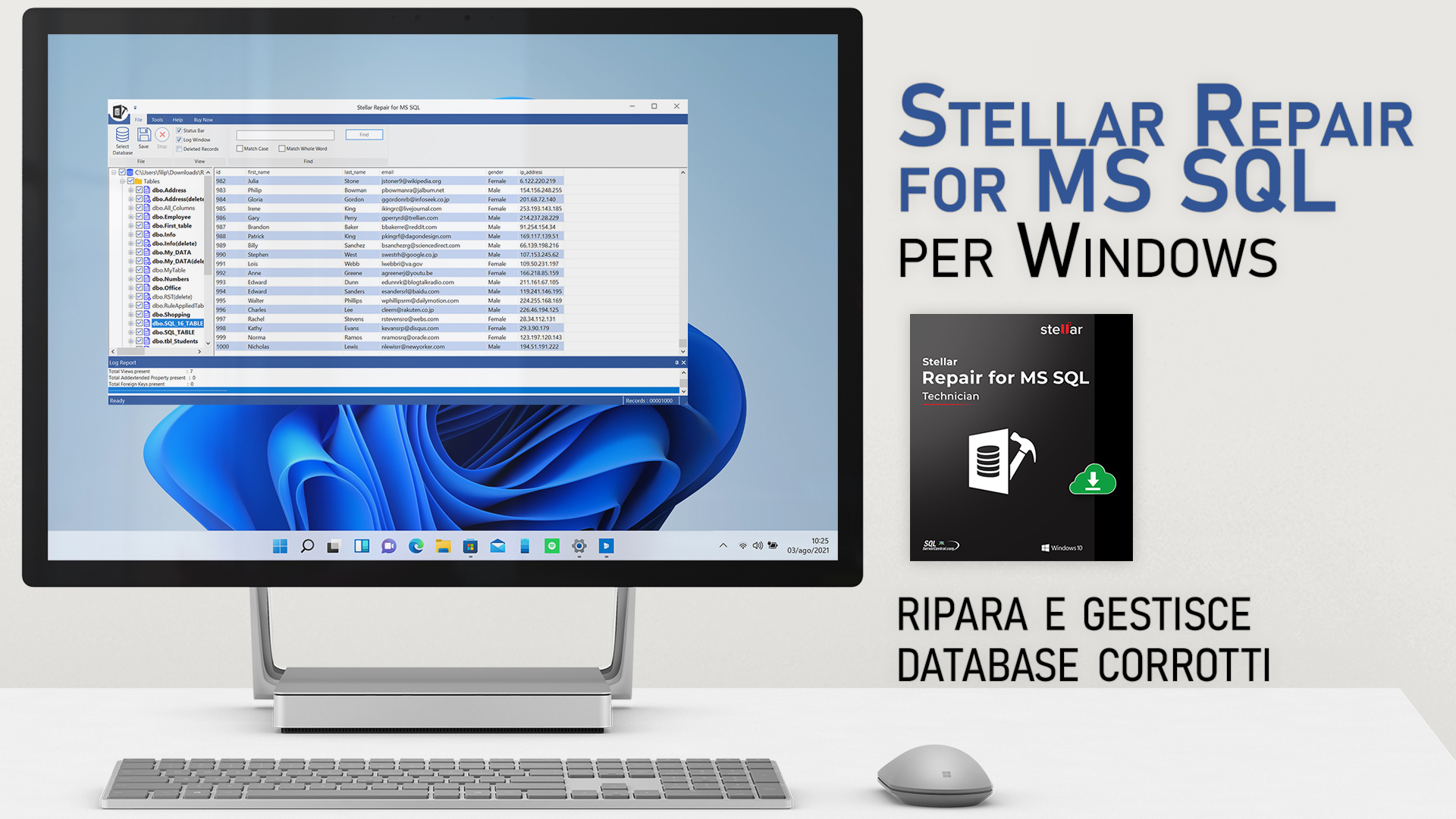 Stellar Repair for MS SQL per Windows - Ripara e gestisce database corrotti