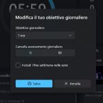 Windows 11 - App Orologio - Obiettivi giornalieri personalizzabili