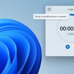 Windows 11 - App Orologio - Timer in modalità Sempre in primo piano