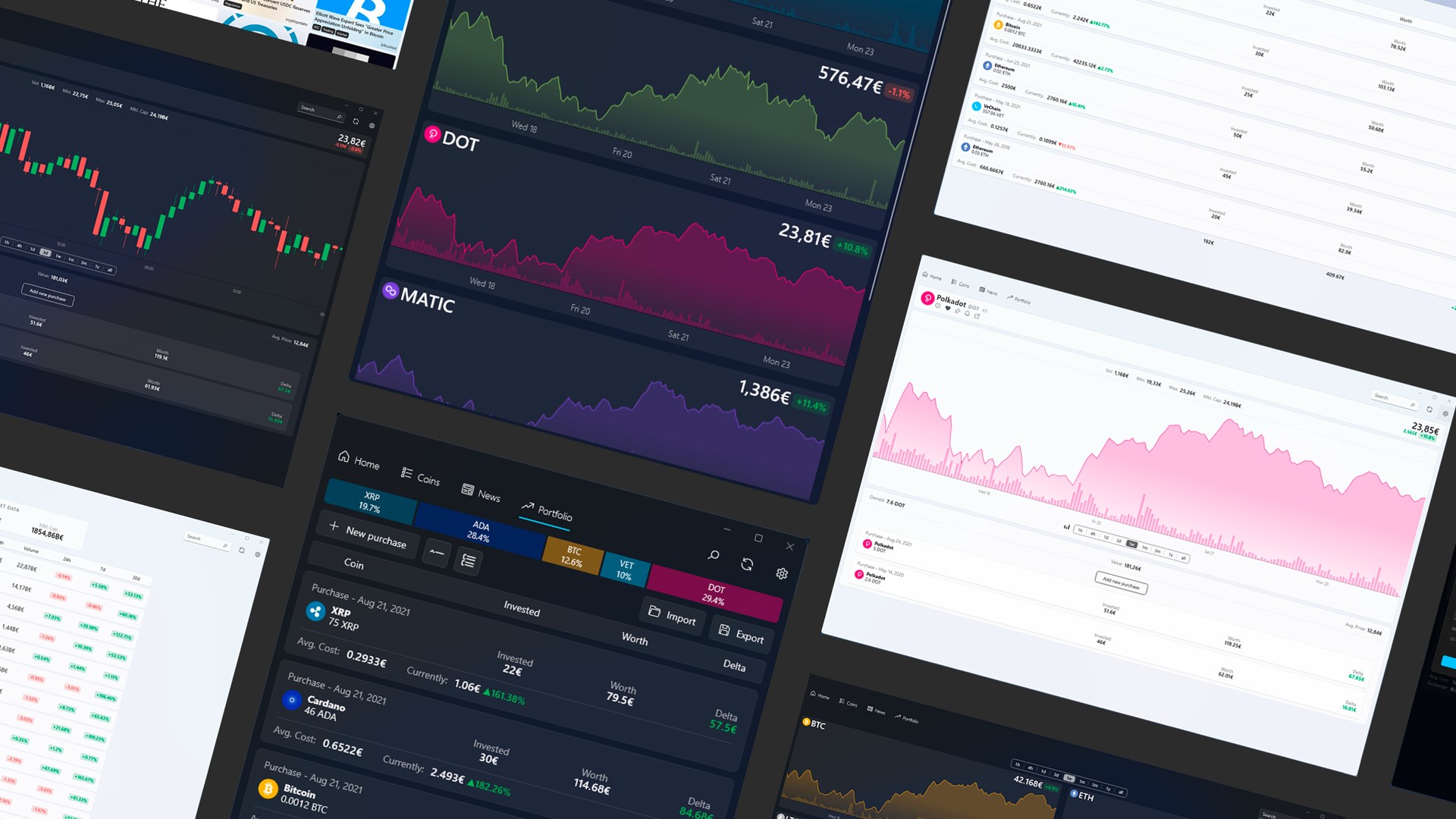 CryptoTracker - App per Windows - Segui l'andamento delle criptovalute