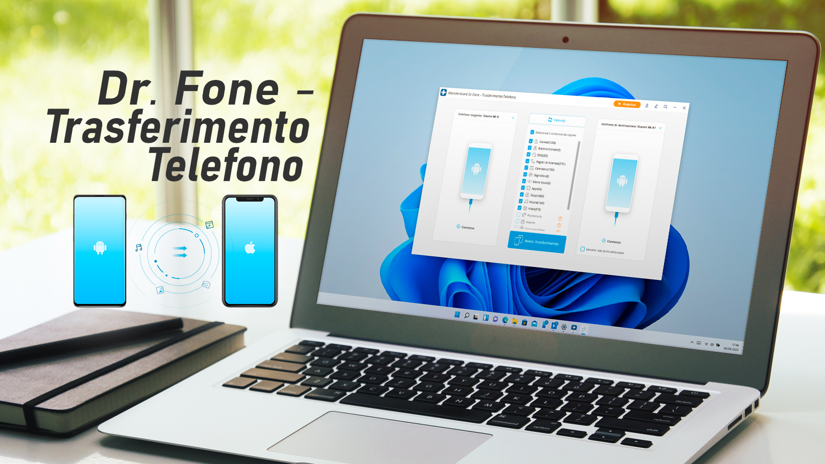 Dr. Fone - Trasferimento Telefono per Windows - Copia i dati da uno smartphone ad un altro
