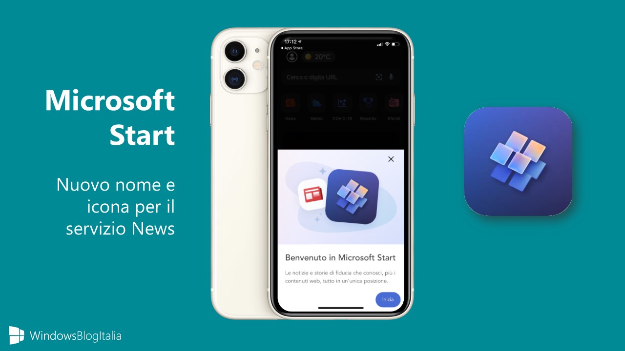 Microsoft Start - Nuovo nome e icona per il servizio News