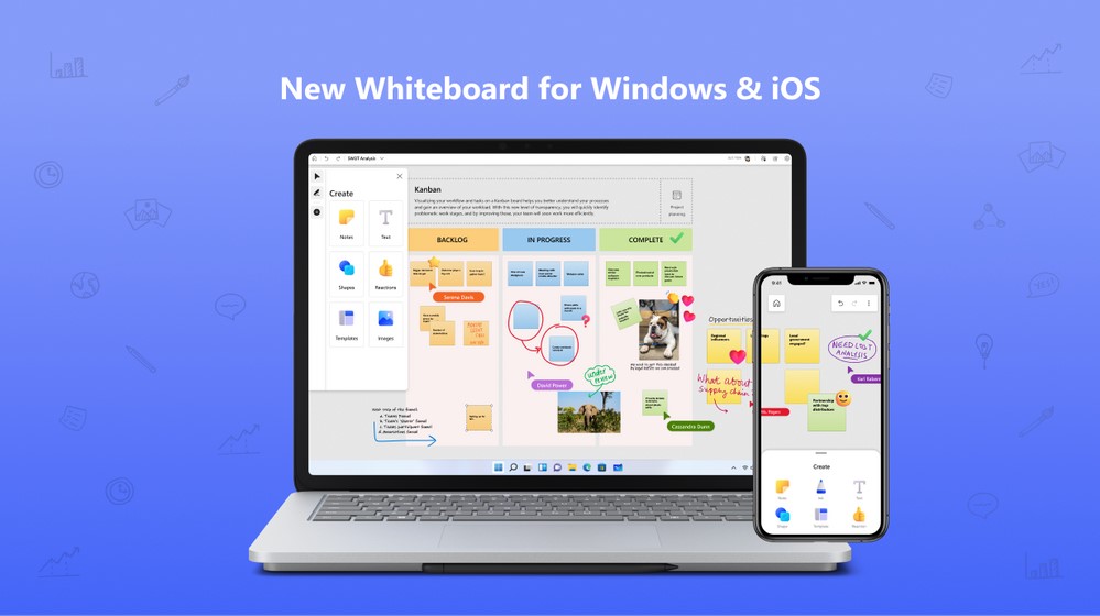 Microsoft Whiteboard - App per Windows e iOS