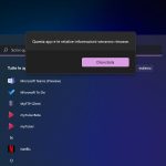 Windows 11 - Menu Start - Disinstalla Microsoft Teams