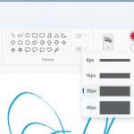 Windows 11 - Microsoft Paint - Nuovo menu Dimensioni