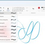 Windows 11 - Microsoft Paint - Nuovo menu Pennelli