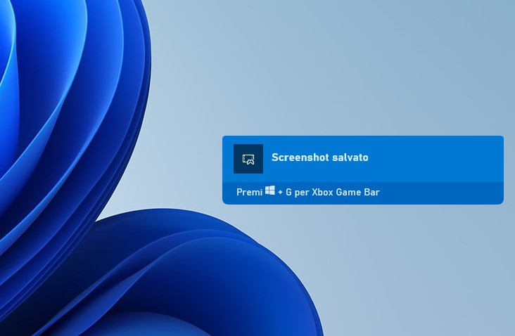 Windows 11 - Xbox Game Bar - Cattura di schermata