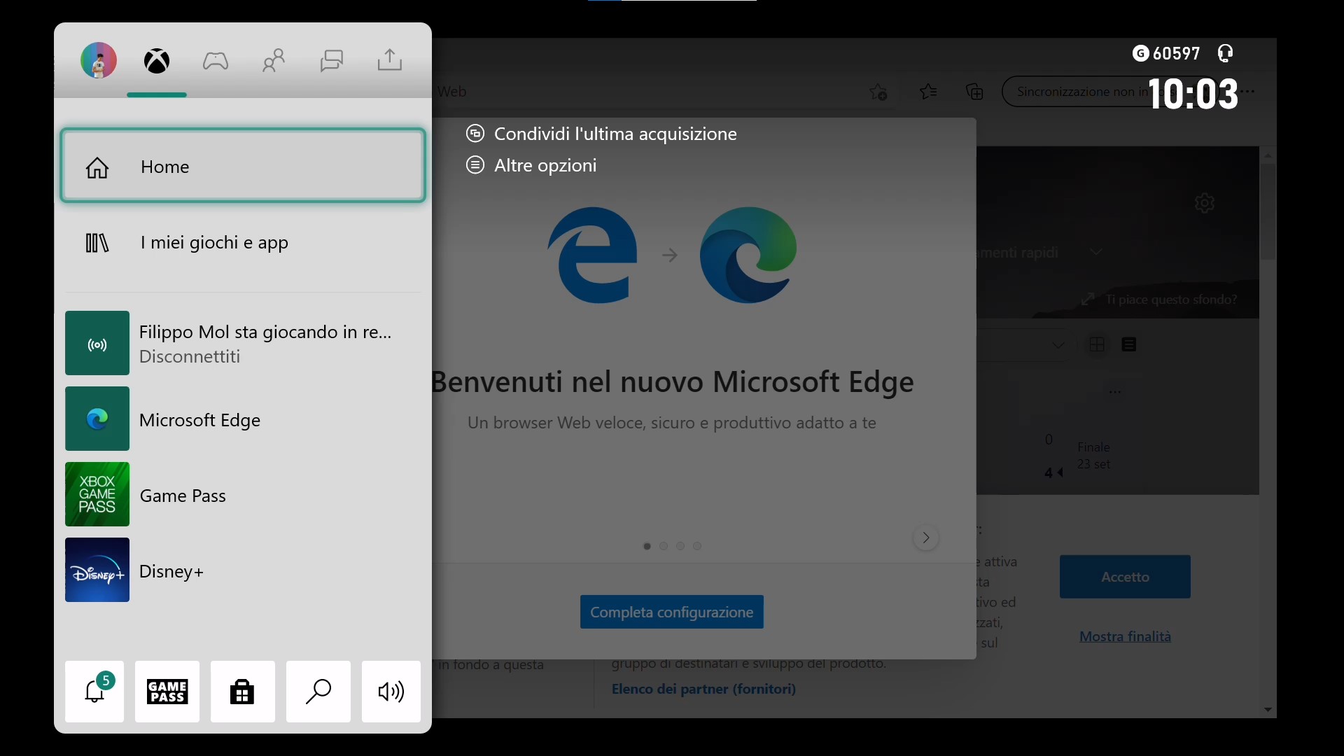 Xbox - Nuovo Microsoft Edge basato su Chromium