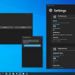 BeWidgets - Windows 10 - Impostazioni e altre finestre dell'app
