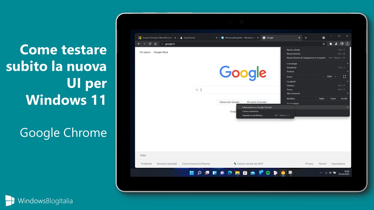 Come testare subito la nuova UI per Windows 11 di Google Chrome