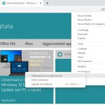 Google Chrome Canary - Menu con stile di Windows 11