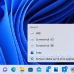 Windows 11 - Barra delle applicazioni - Rimouvi app fissata dalla barra delle applicazioni