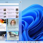 Windows 11 - Widget - Pannello aperto sulla sezione notizie