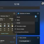 Windows 11 - Widget - Ridimensionamento dei widget