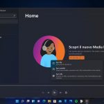 Windows 11 - Nuova app Media Player - Schermata principale vuota - Tema scuro