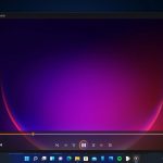 Windows 11 - Nuova app Media Player - Schermata riproduzione video in corso - Tema scuro