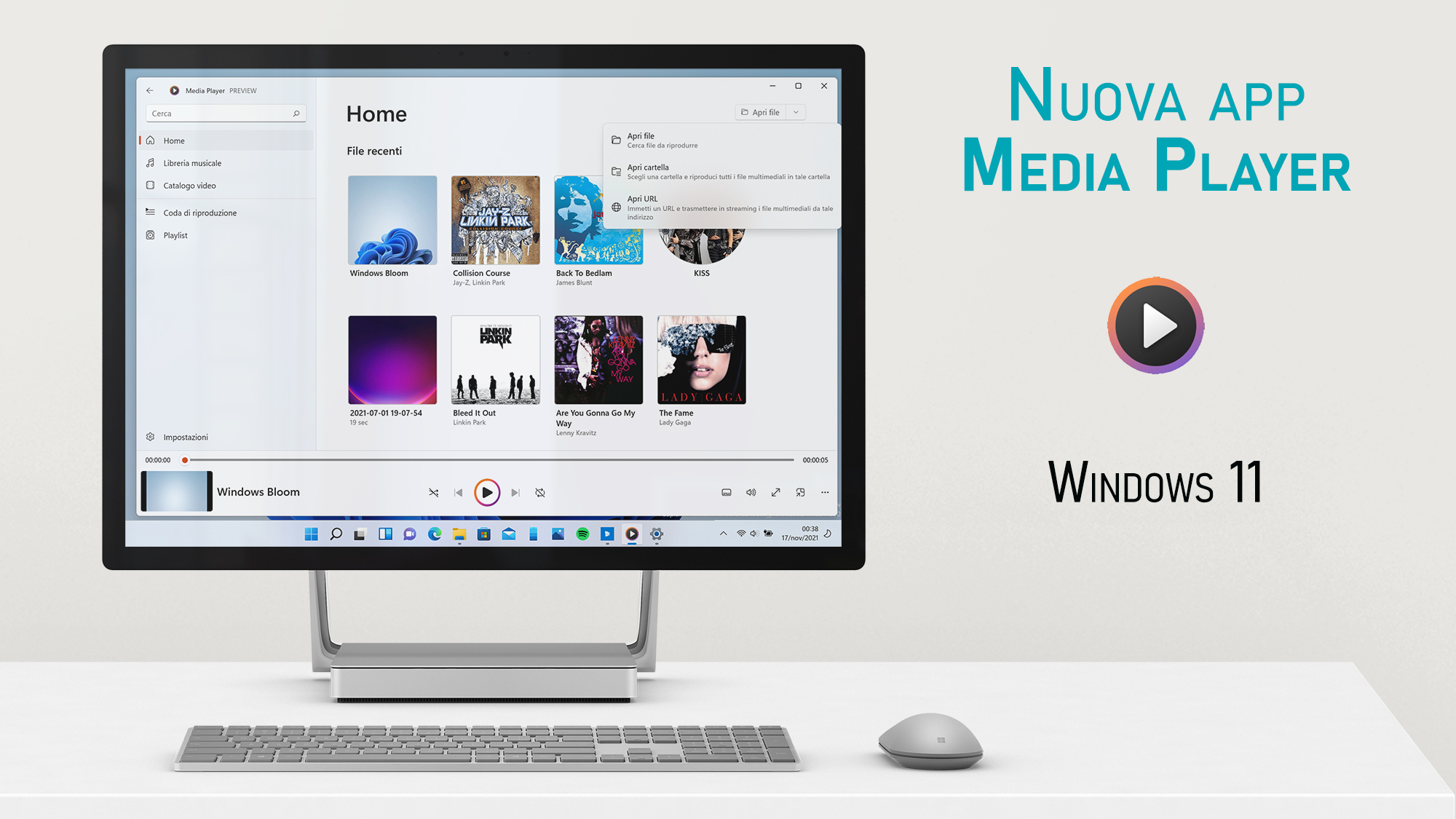 Windows 11 - Nuova app Media Player