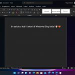 Windows 11 - Office 365 - Effetto trasparenza Mica - Tema scuro