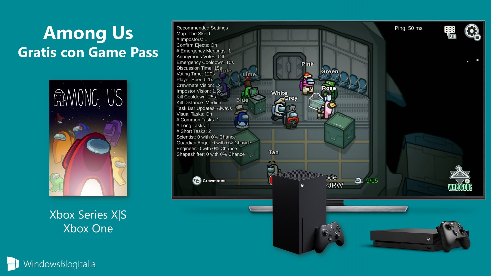 Disponibile Among Us per Xbox, gratis su Game Pass