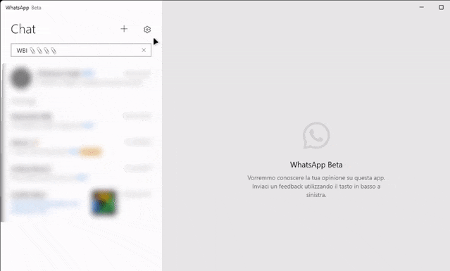 WhatsApp Beta UWP - Nuova animazione