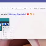 Wordpad UWP per WIndows - Menu contestuale - Tema chiaro