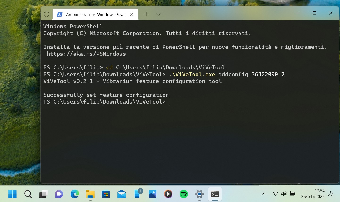 Windows 11 - Comandi ViVeTool per abilitare la nuova interfaccia del selettore di app per aprire il file