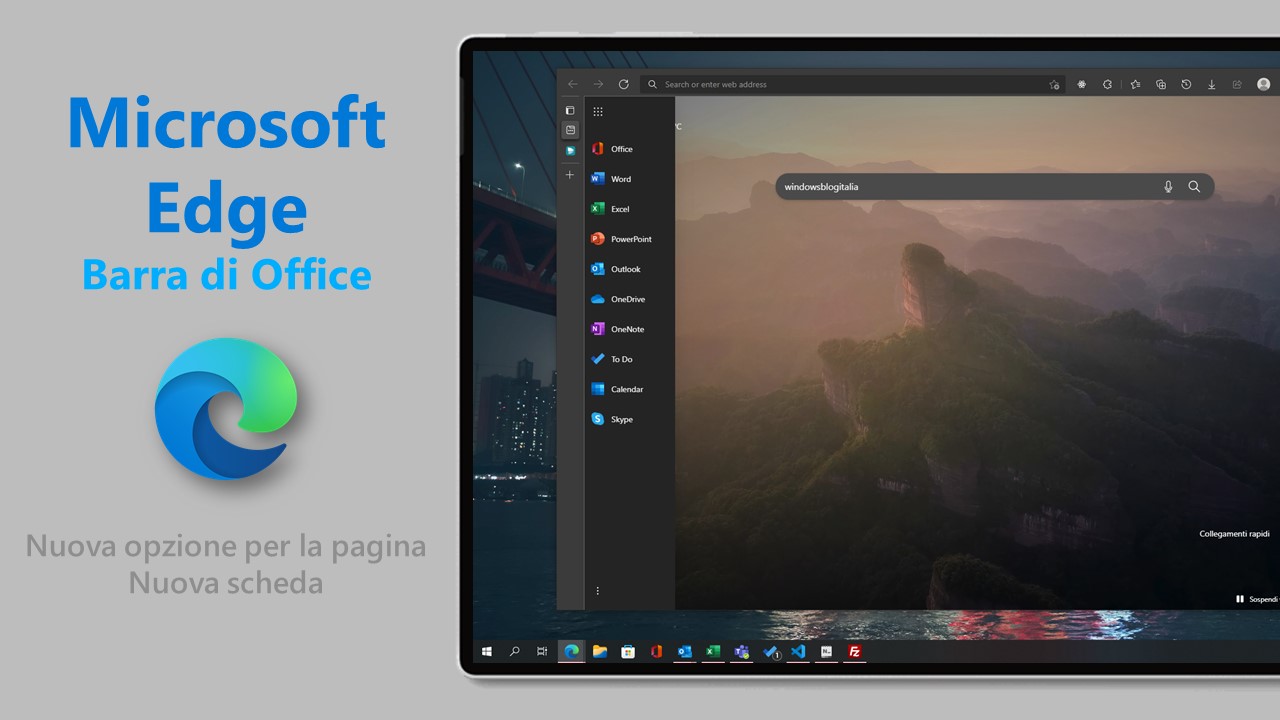 Microsoft Edge - Barra di Office
