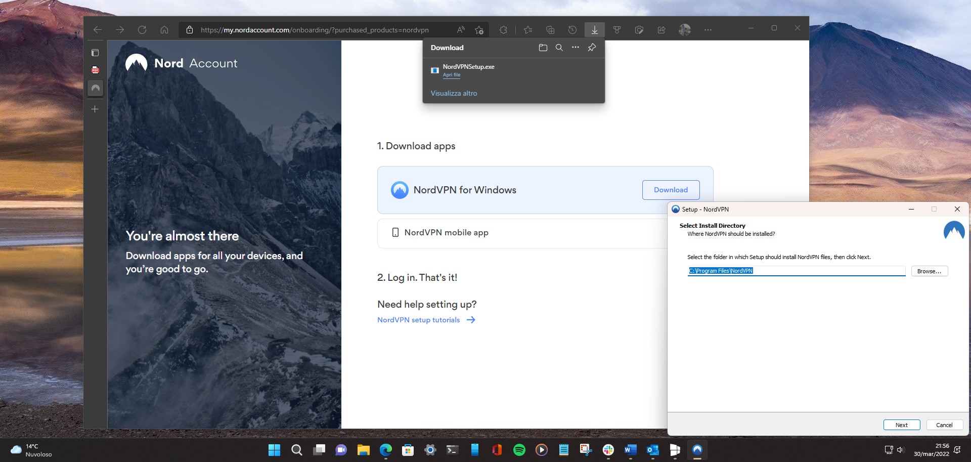 NordVPN - Installazione in Windows