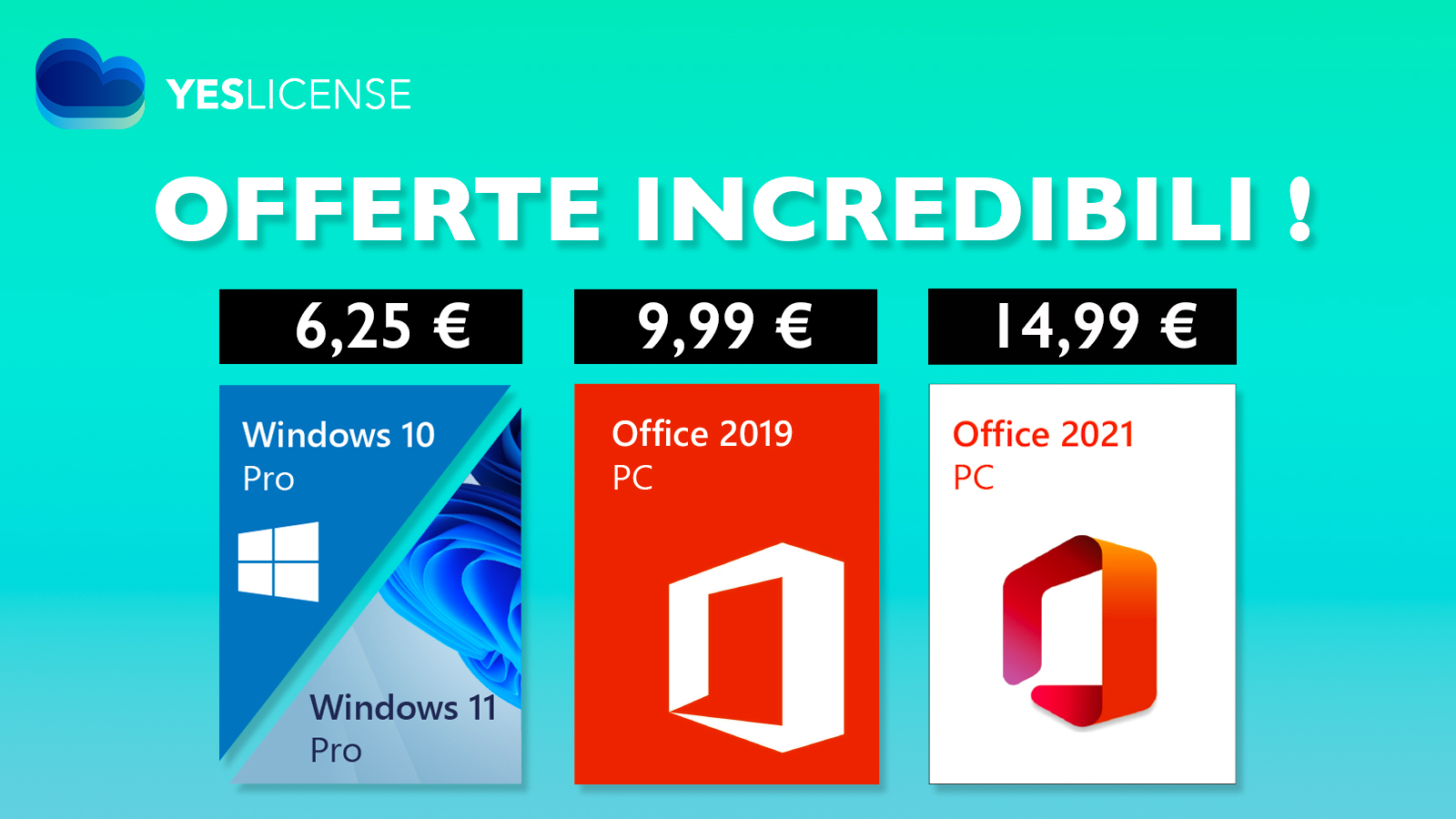 Codici di attivazione usati di Windows e Office, prezzi a partire da 6,25€!