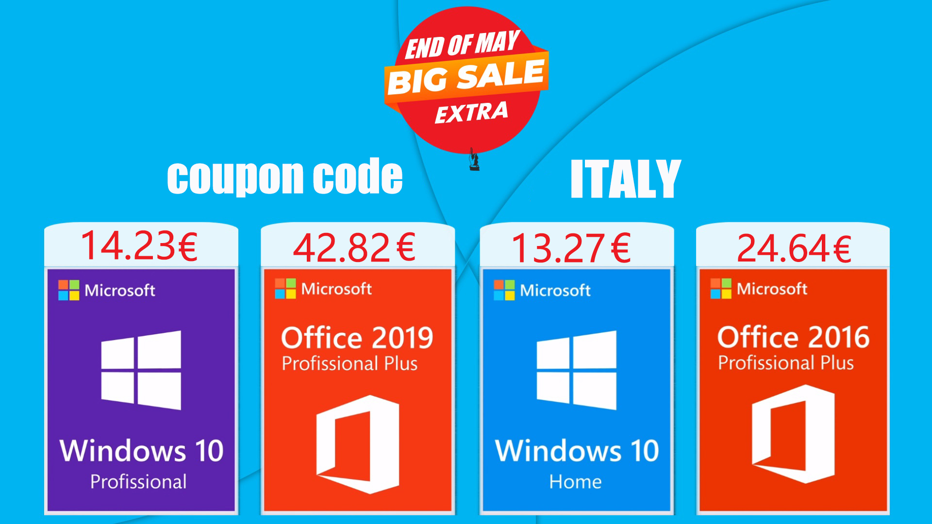 Licenze a basso costo per tutti: Windows a 13,27€ e Office a 24,64€  entrambi a vita