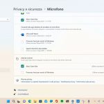 Windows 11 - Impostazioni - Privacy e sicurezza - Microfono - Attività recente