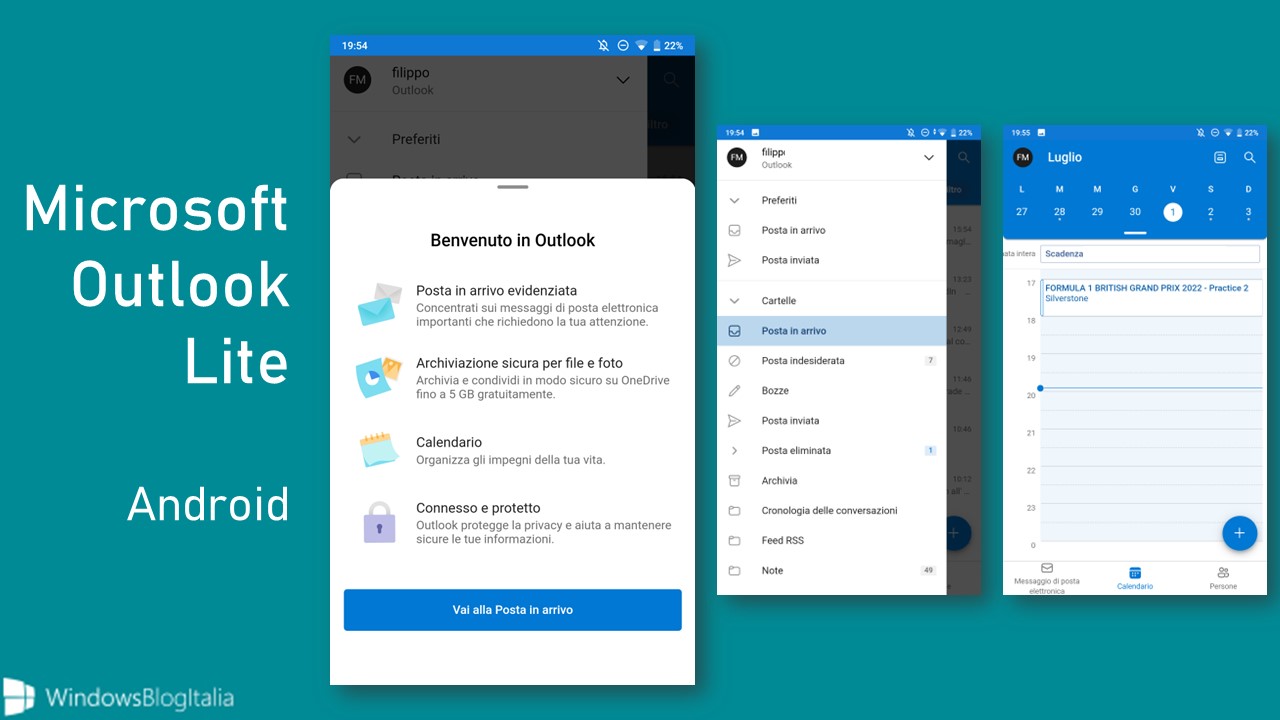 Microsoft Outlook Lite per Android