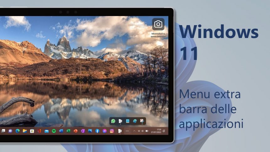 Come abilitare subito il nuovo menu extra della taskbar in Windows 11