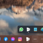 Windows 11 - Taskbar con più elementi rispetto allo spazio disponibile - Nuovo menu extra