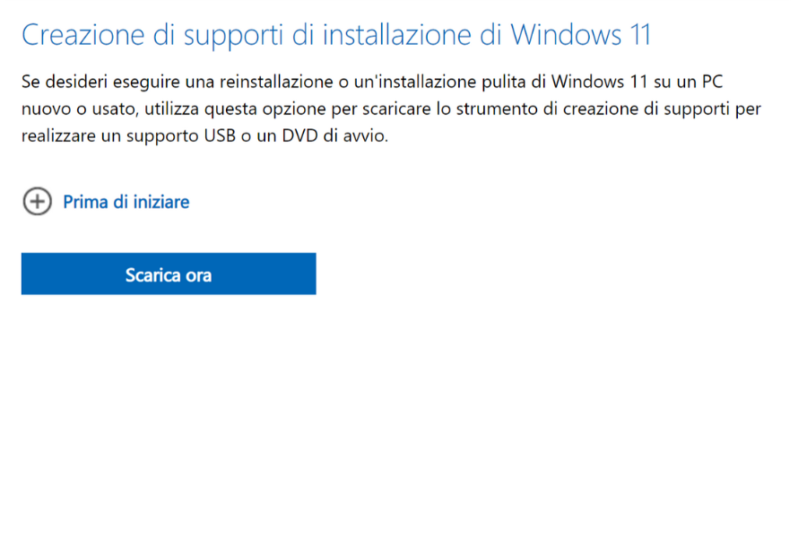 installare Windows 11
