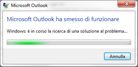 Fix Outlook si apre lentamente o si blocca all'apertura