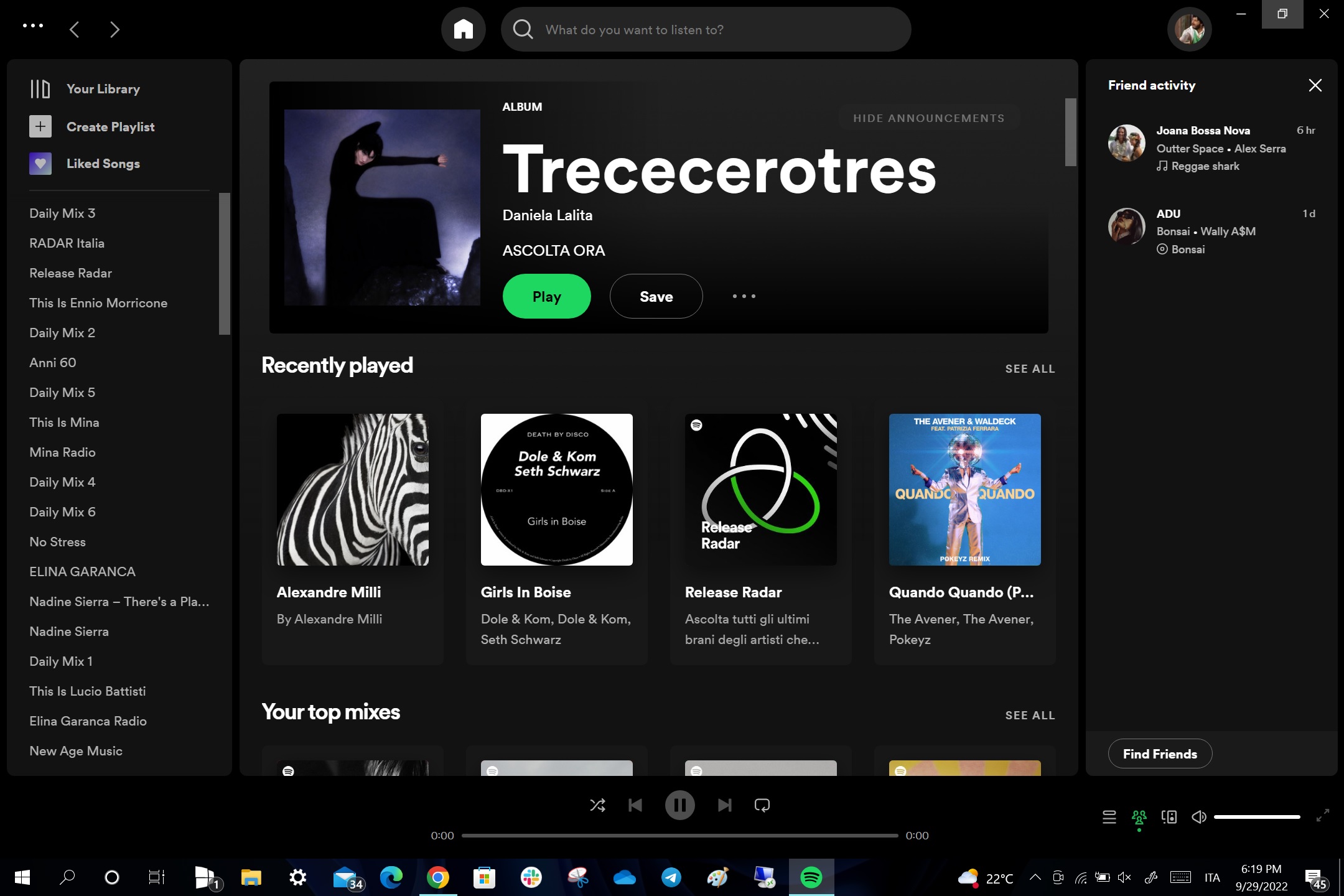 Spotify per Windows - Nuova interfaccia grafica