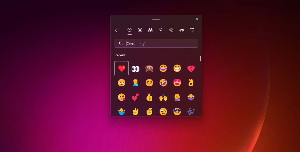 Windows 11 22H2 - Nuove emoji