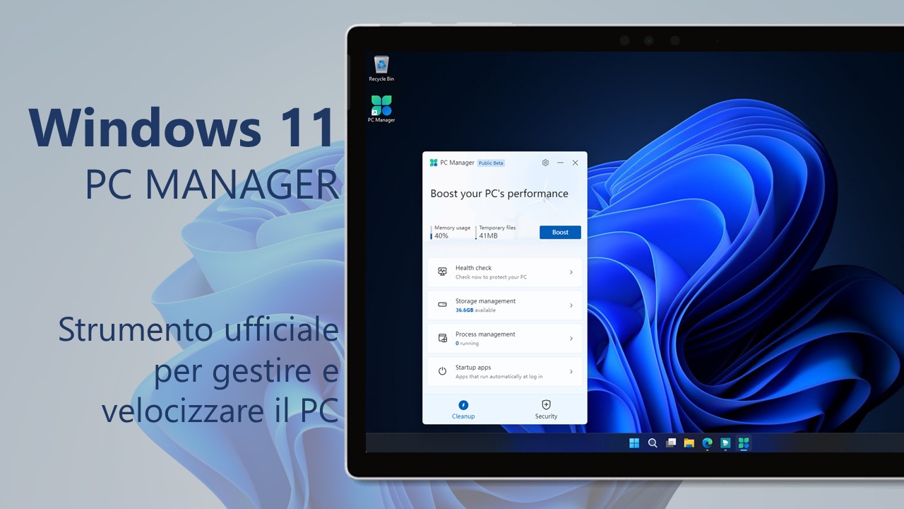 Windows 11 - PC Manager