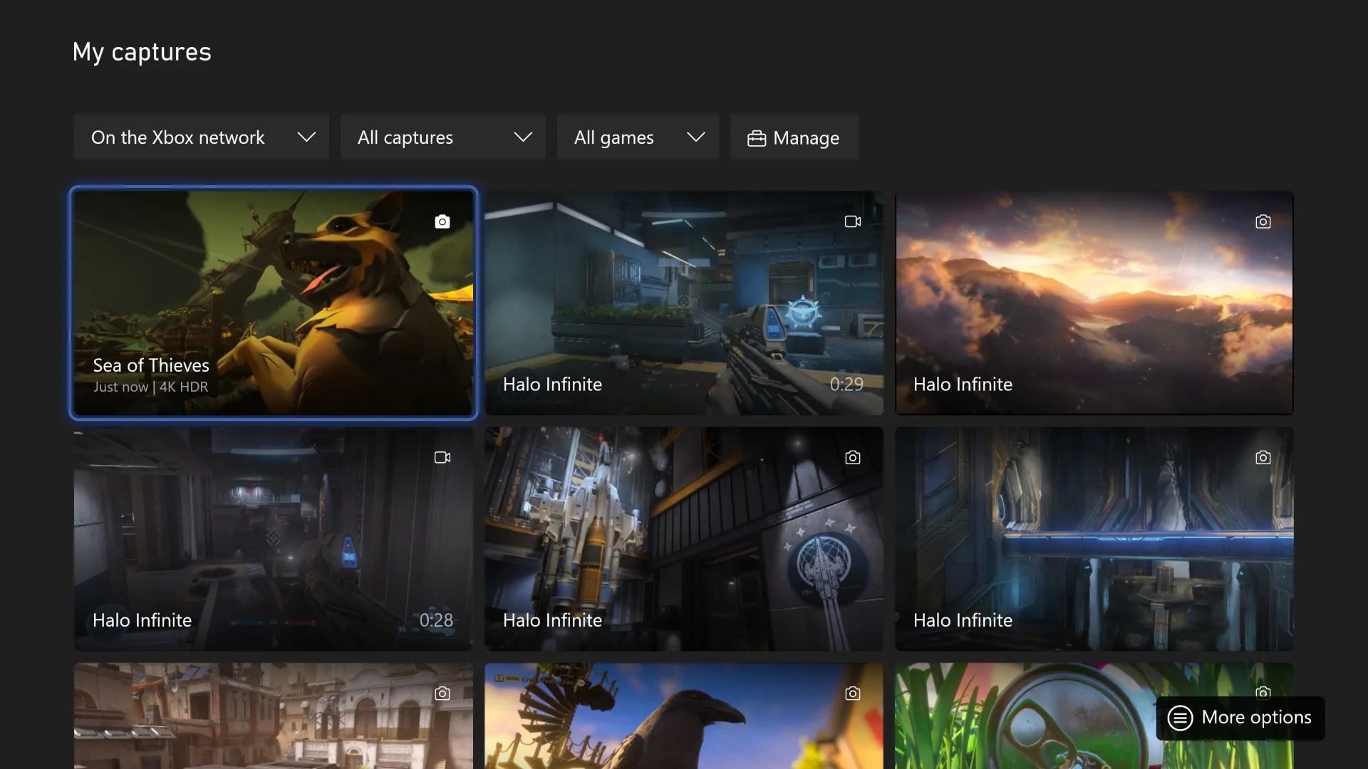 Xbox - Aggiornamento di novembre 2022 - Nuova app Catture