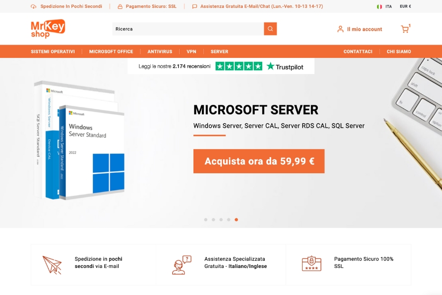 Acquistare Windows Server