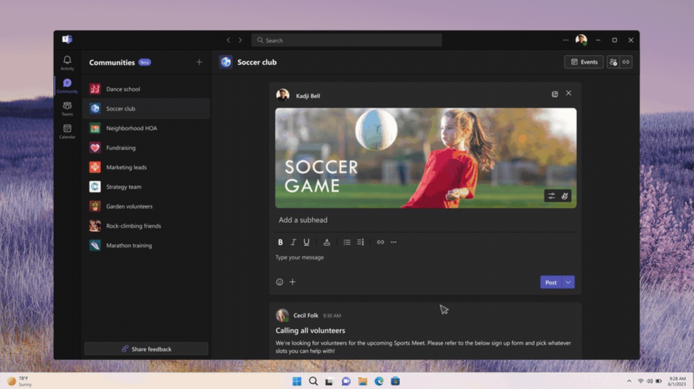 Microsoft lancia le Community di Teams, creazione gratis di gruppi di utenti