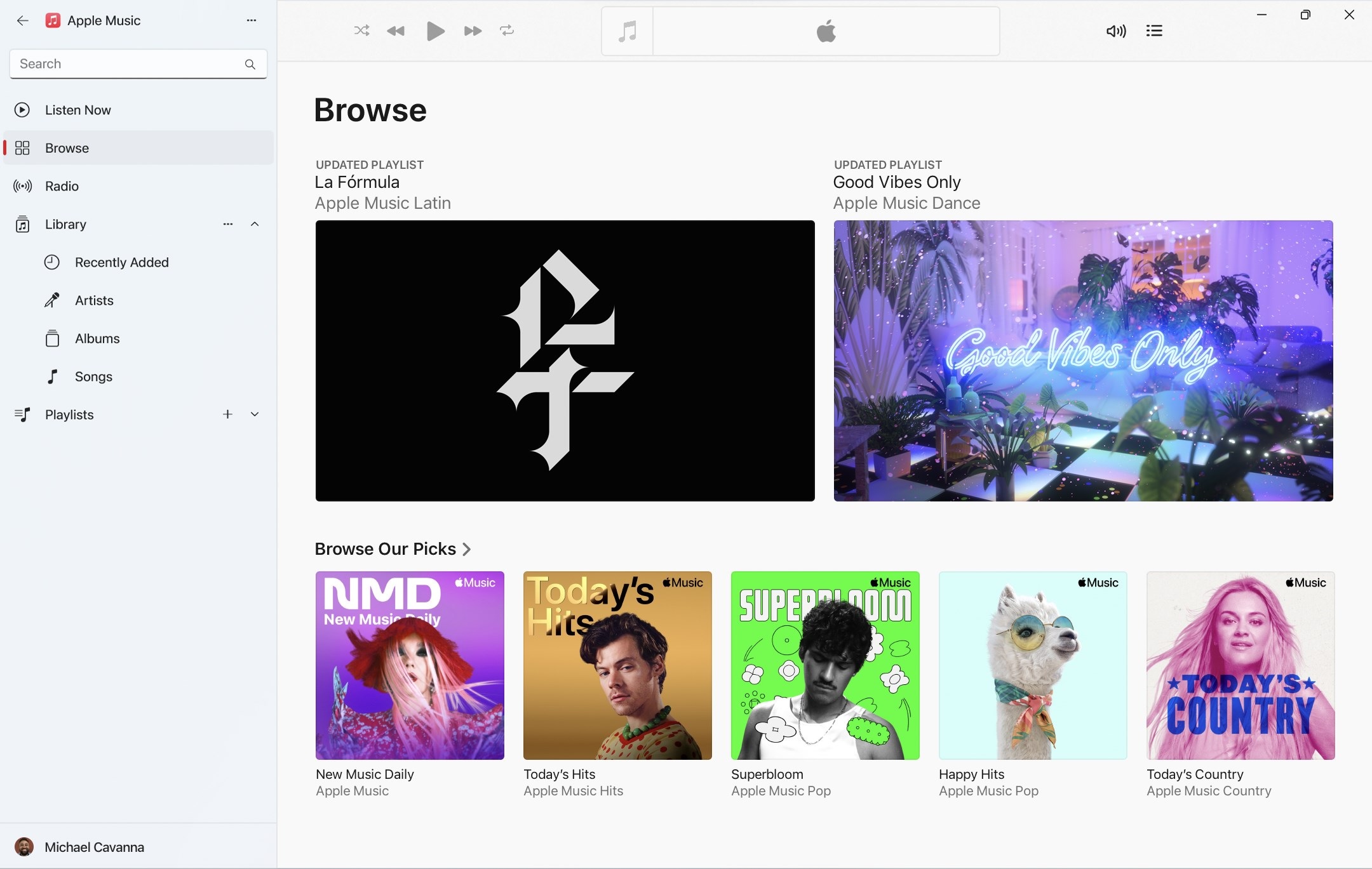 Apple Music per Windows 11