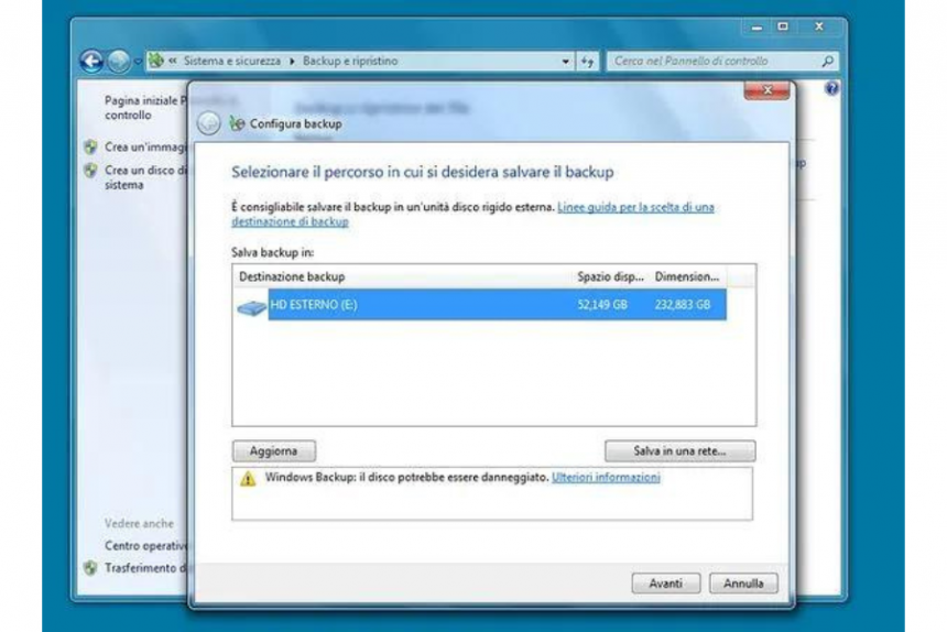 Come fare il backup (di PC e Mac)