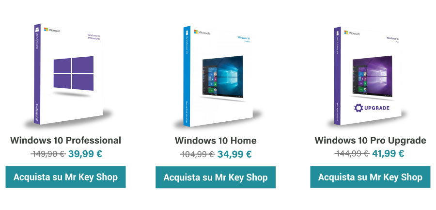 offerte Windows 10 Mr Key Shop