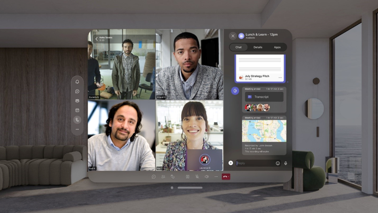 Microsoft porta Office, Teams e Copilot sul nuovo visore Apple Vision Pro | Anche OneNote