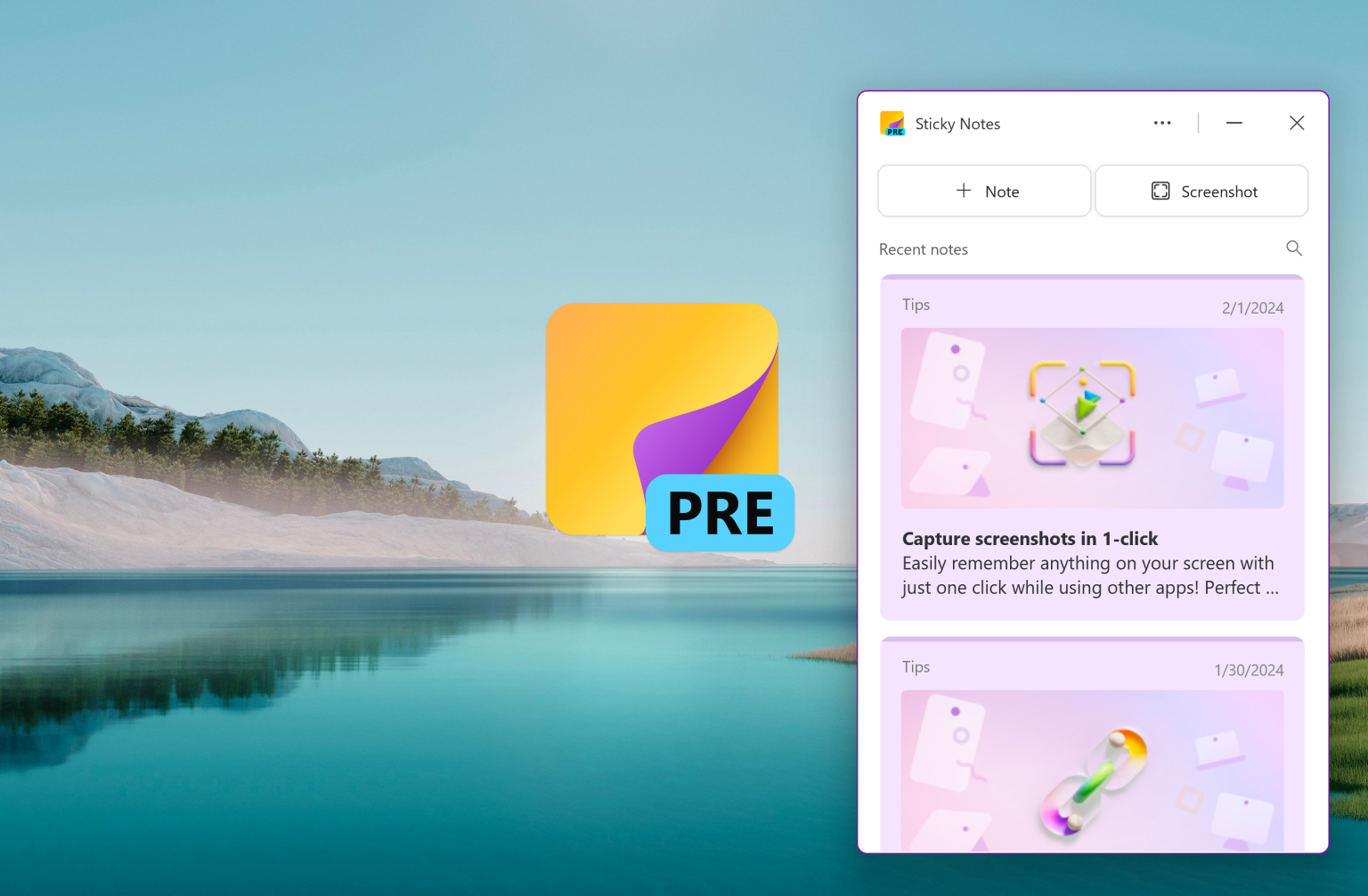 Da oggi potete accedere alla nuova app di Sticky Notes da OneNote