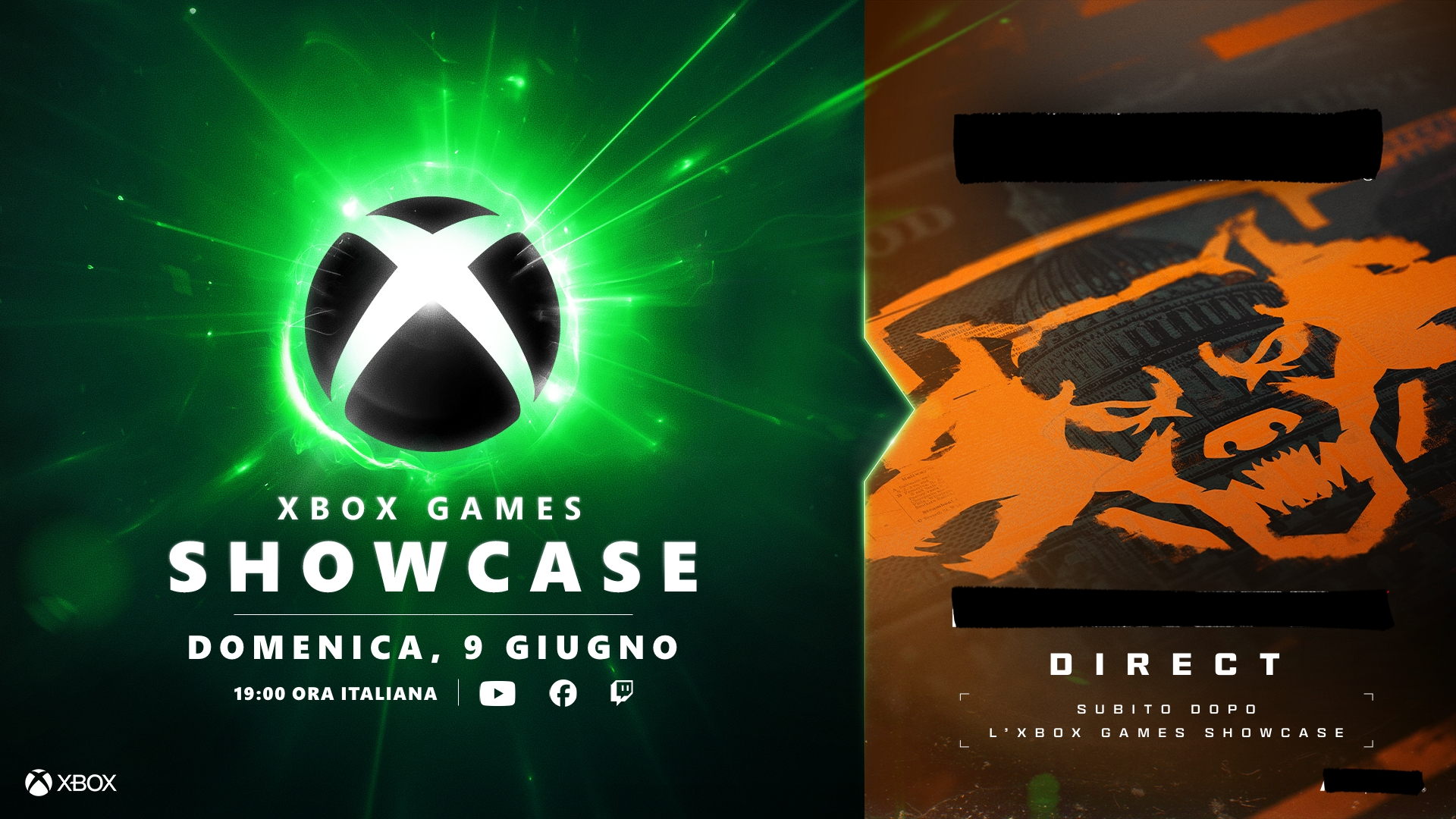 Evento Xbox Games Showcase il 9 giugno + Evento Direct ancora segreto