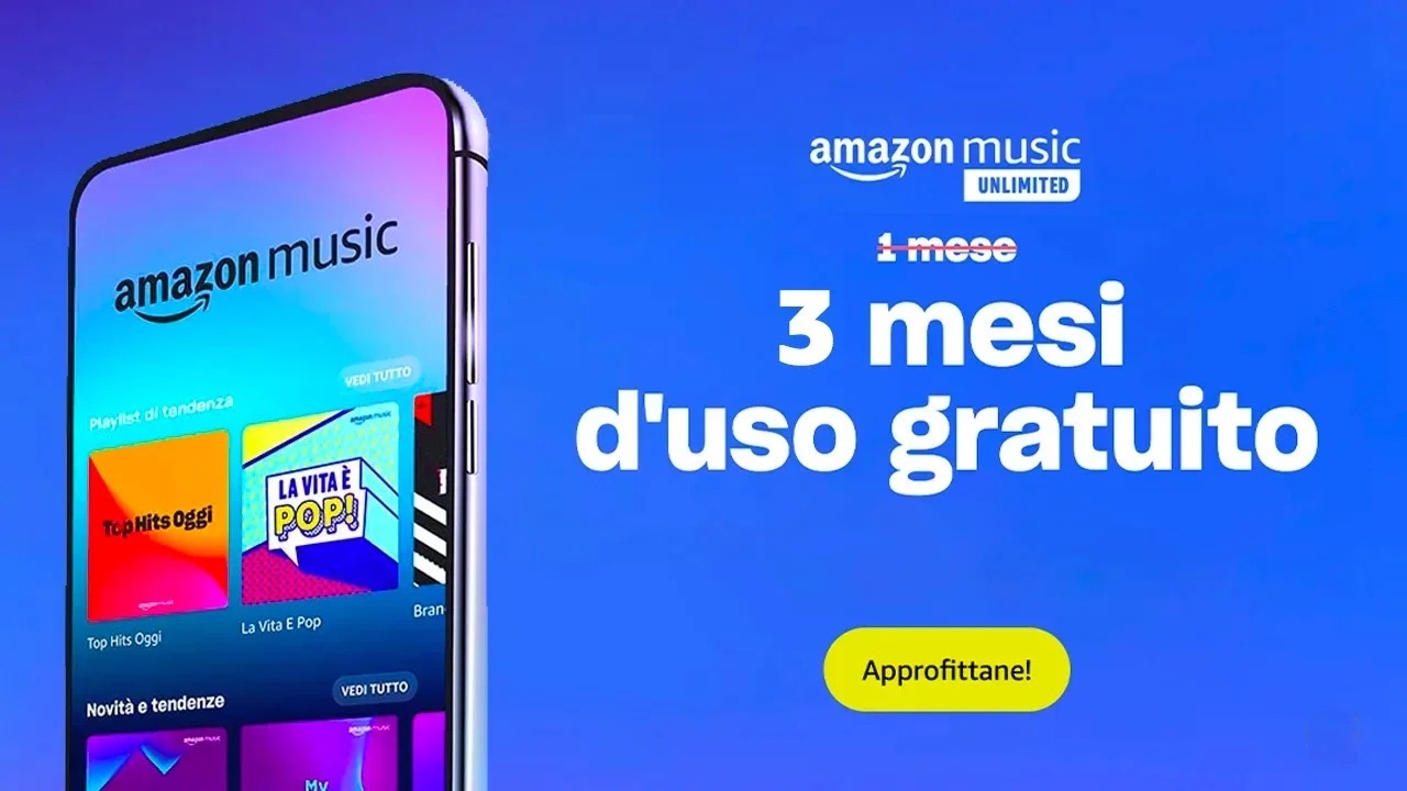 Ultime ore per ricevere gratis 3 mesi di Amazon Mu &hellip;